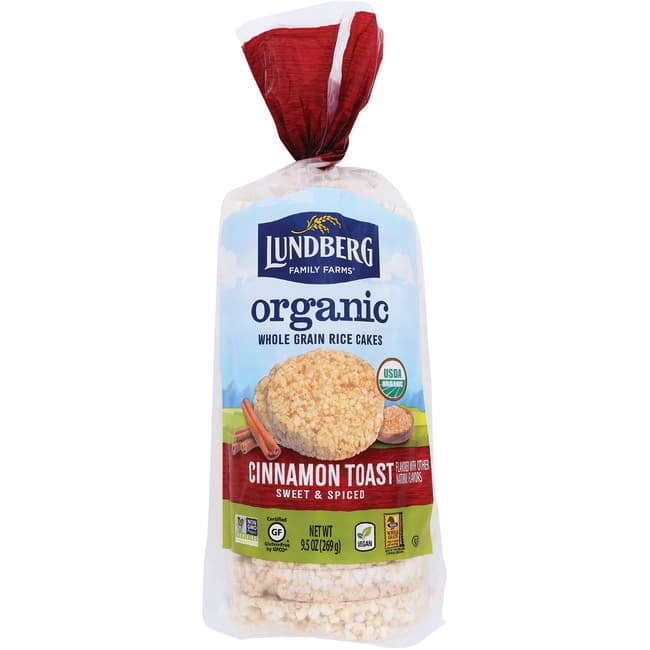 Lundberg Family Farms Rice Cake Cinnamon Toast, 9.5 Oz