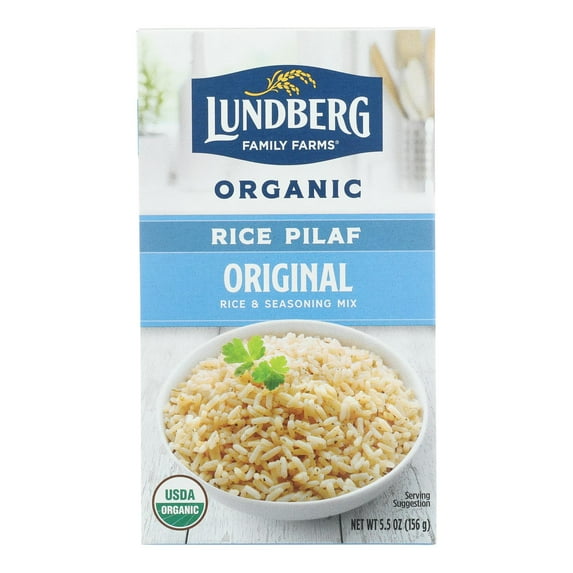 Lundberg Family Farms - Rice and Seasoning Mix - White Rice Pilaf - Case of 6 - 5.50 oz.
