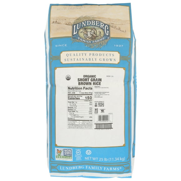 Lundberg Family Farms Short Grain Brown Rice, 5 Lbs