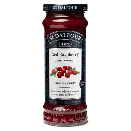 St Dalfour Red Raspberry Fruit Spread, 100% from Fruit, Vegan & Gluten Free, 10 oz Jar