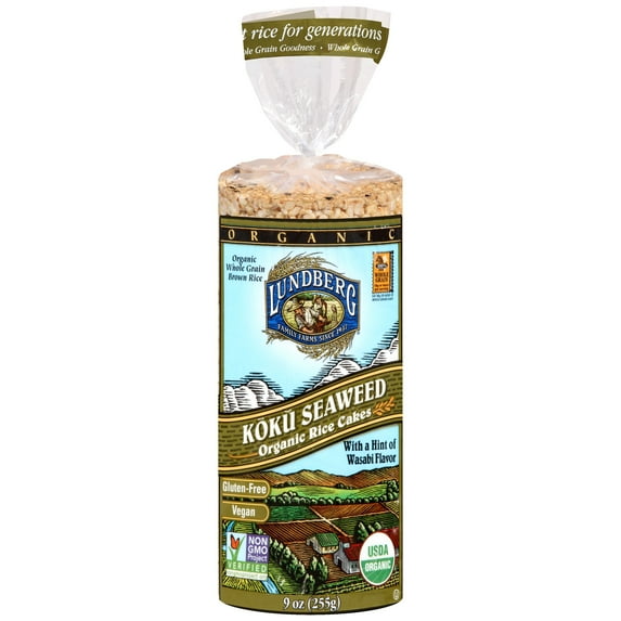 Lundberg? Koku Seaweed Organic Rice Cakes 9 oz. Bag