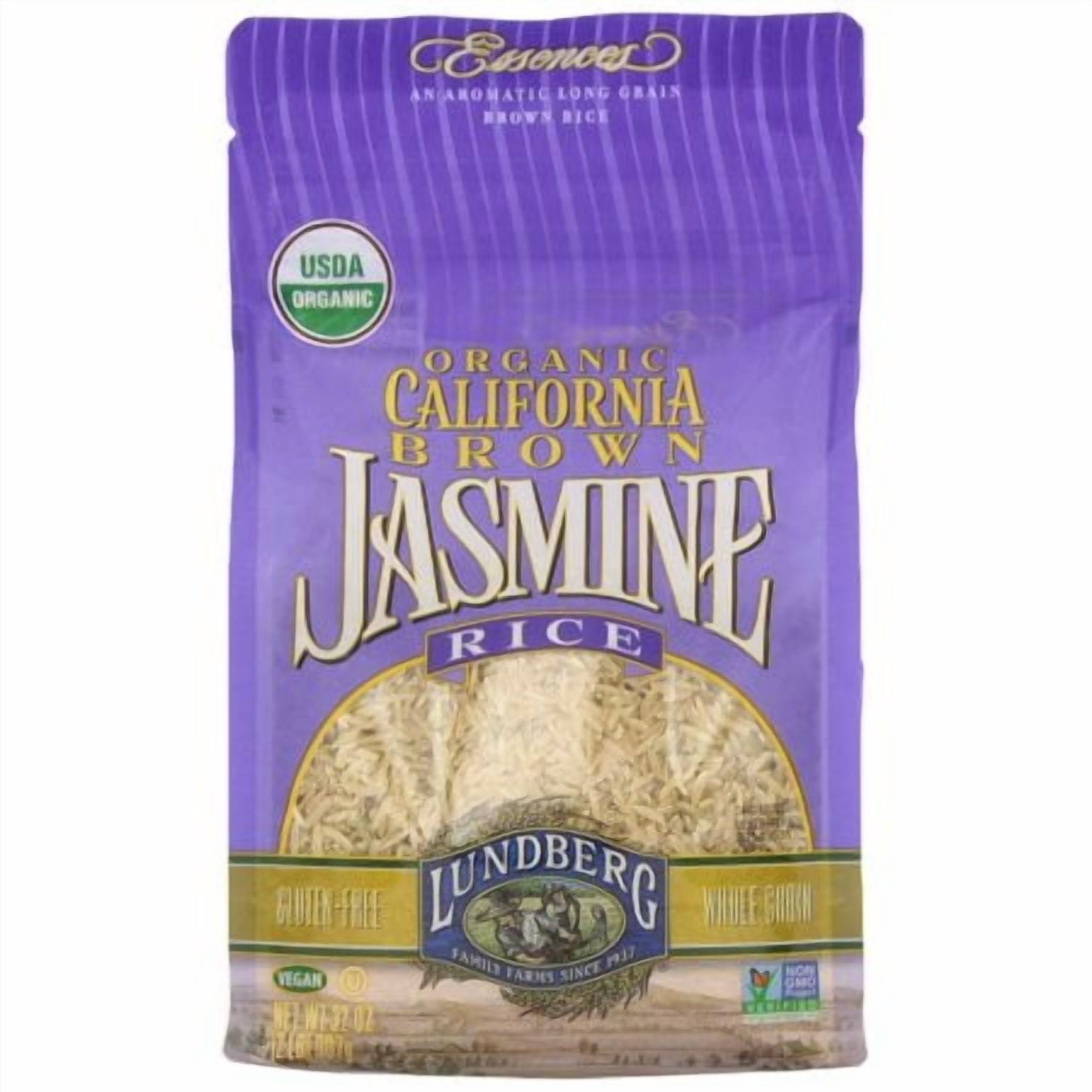 Lundberg Organic California Brown Jasmine Rice -- 2 lbs