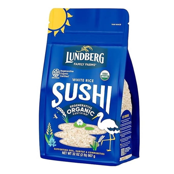 Lundberg Organic California Sushi Rice, 32 oz (Pack of 2)