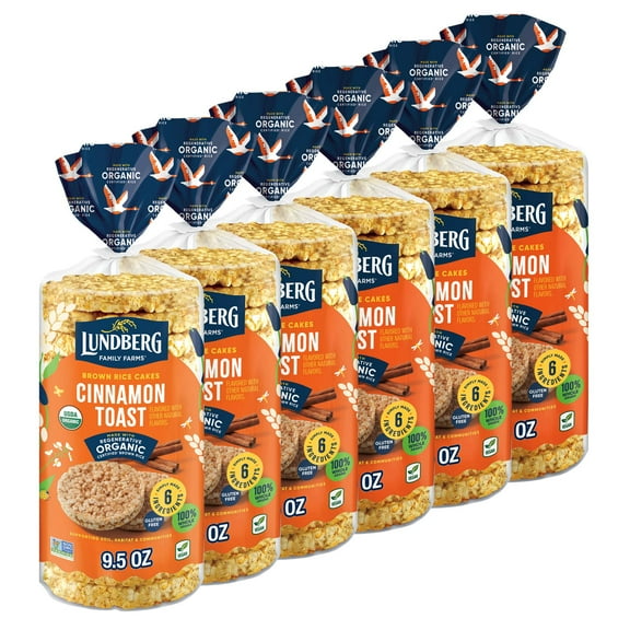 Lundberg Organic Cinnamon Toast Rice Cakes - 6ct, 9.5oz