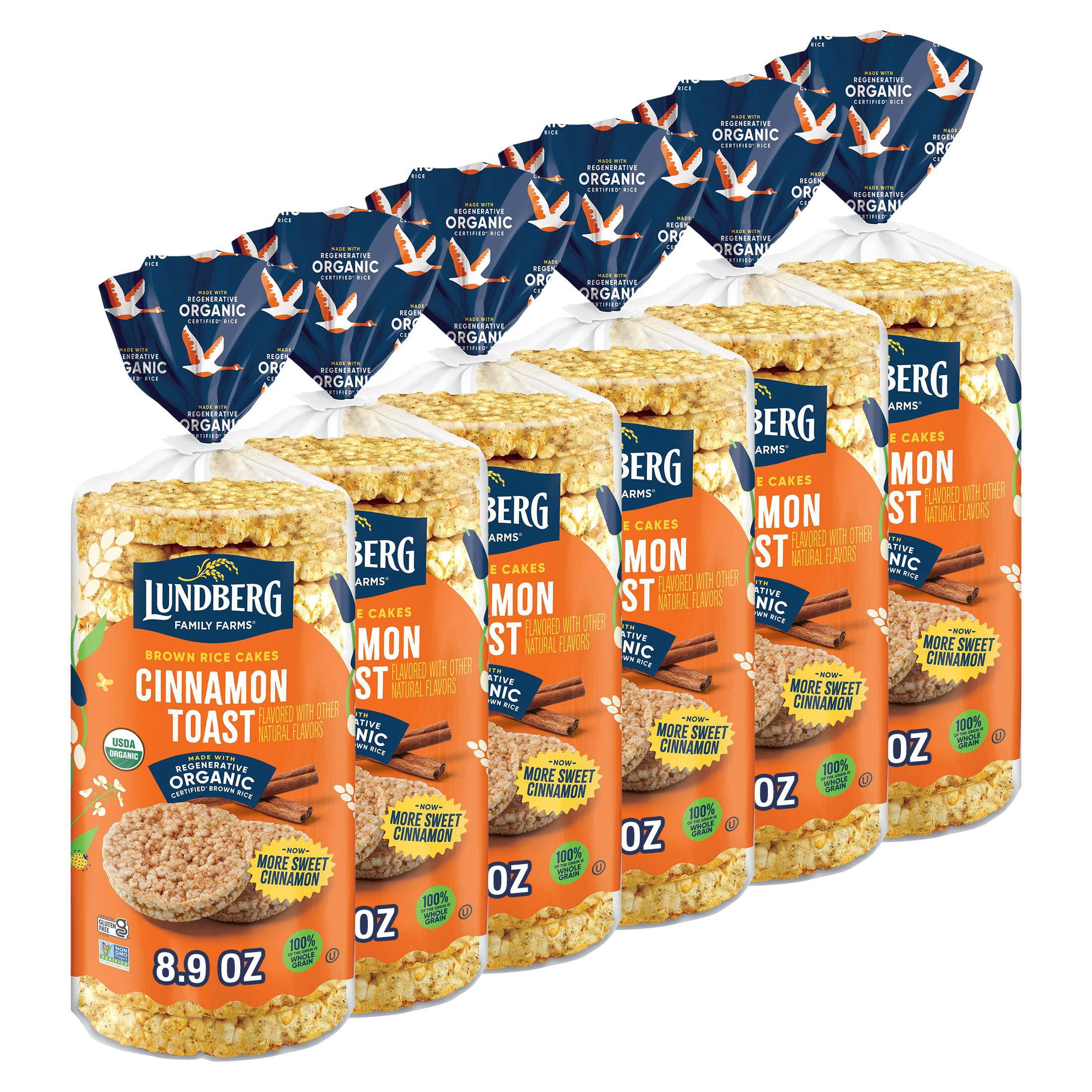 Lundberg Organic Cinnamon Toast Rice Cakes - 6ct, 8.9oz