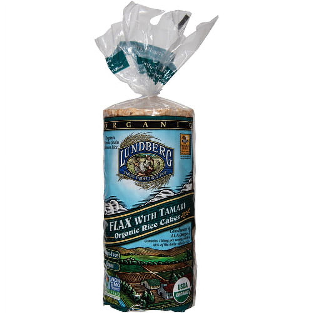 Lundberg Organic Flax Tamari Rice Cakes,