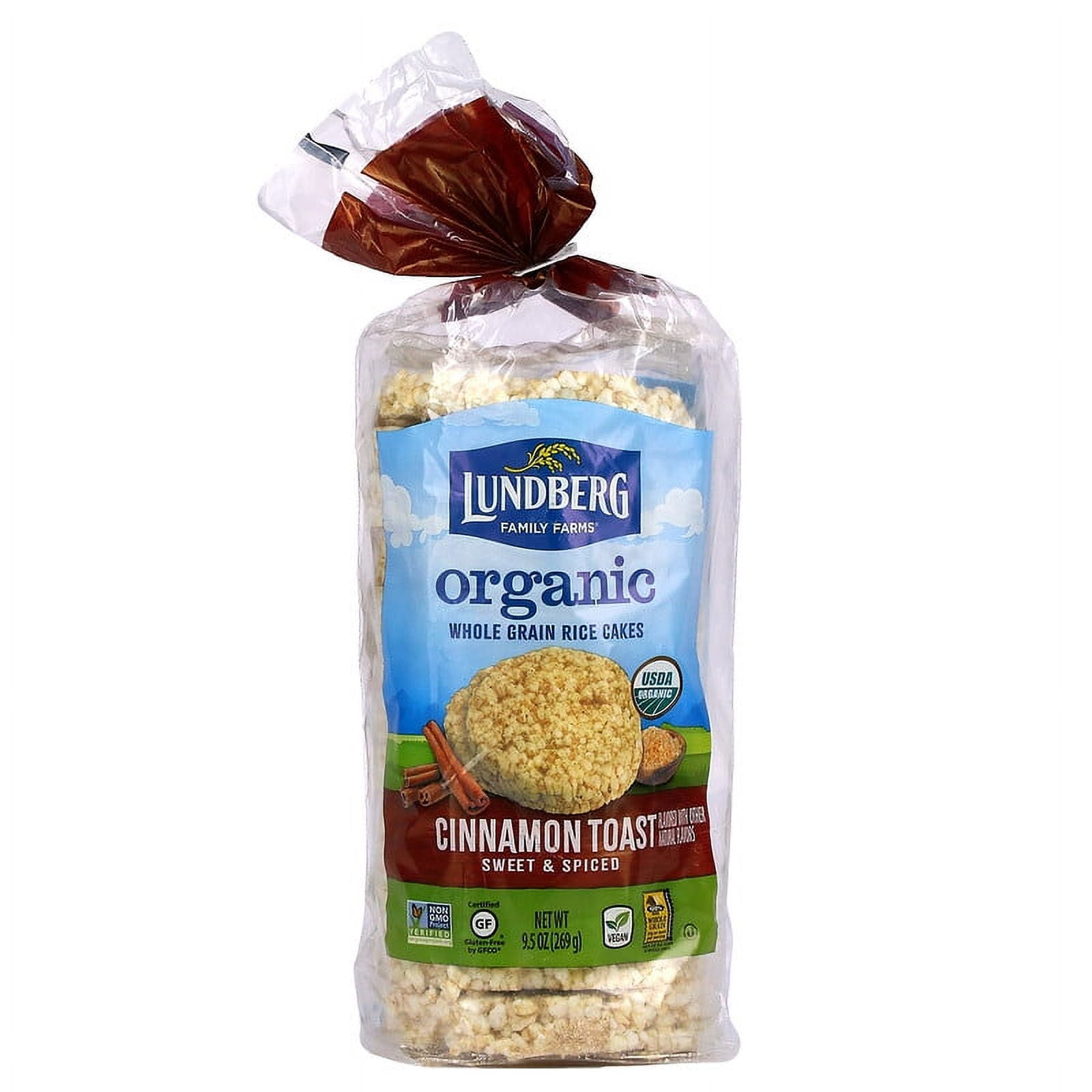 Lundberg Organic Rice Cakes Cinnamon Toast 9.5 oz