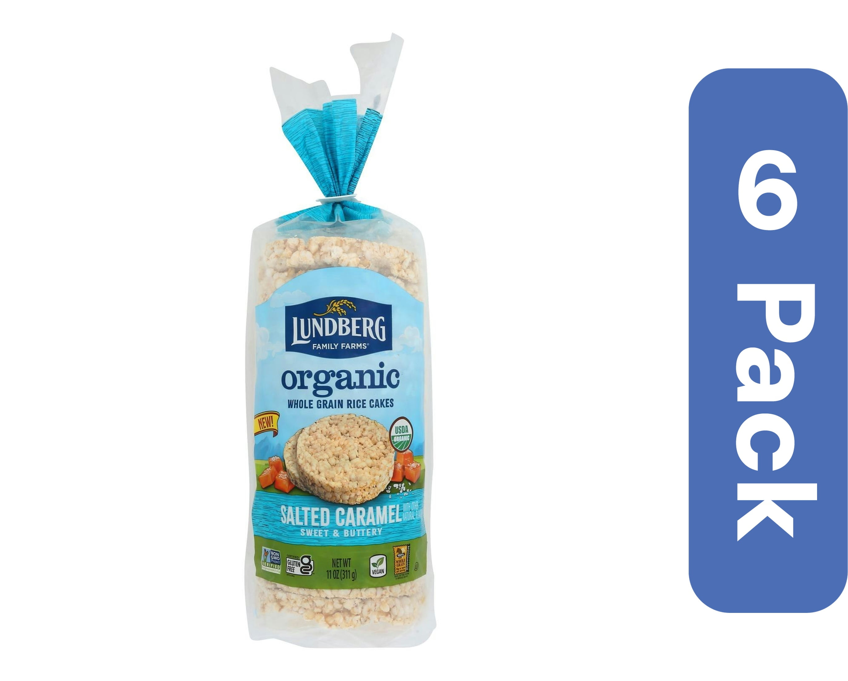 Lundberg Organic Rice Cakes Salted Caramel 10.5 oz (Pack Of 6)