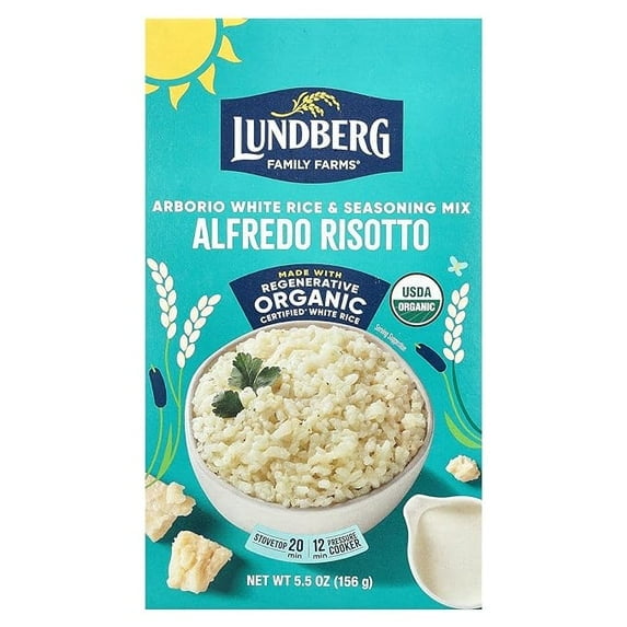 Lundberg Organic Risotto Alfredo, 5.5 oz (Pack of 4)