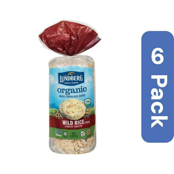 Lundberg Organic Wild Rice Cake 8.5 oz (Pack of 6)