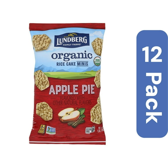 Lundberg Rice Cakes Mini Apple Organic 5 oz (Pack Of 12)