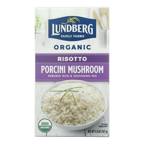 Lundberg Risotto Mushroom Porcini Organic 5.9 oz (Pack Of 12)