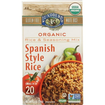 Lundberg Spanish Style White Rice and Seasoning Mix, 5.5 Ounce -- 6 per Case.