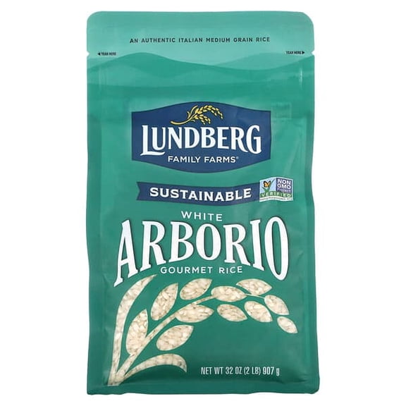 Lundberg, White Arborio Gourmet Rice, 32 oz Pack of 4