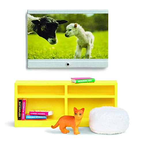 Lundby Lundby 60209100 TV Set, Yellow. White