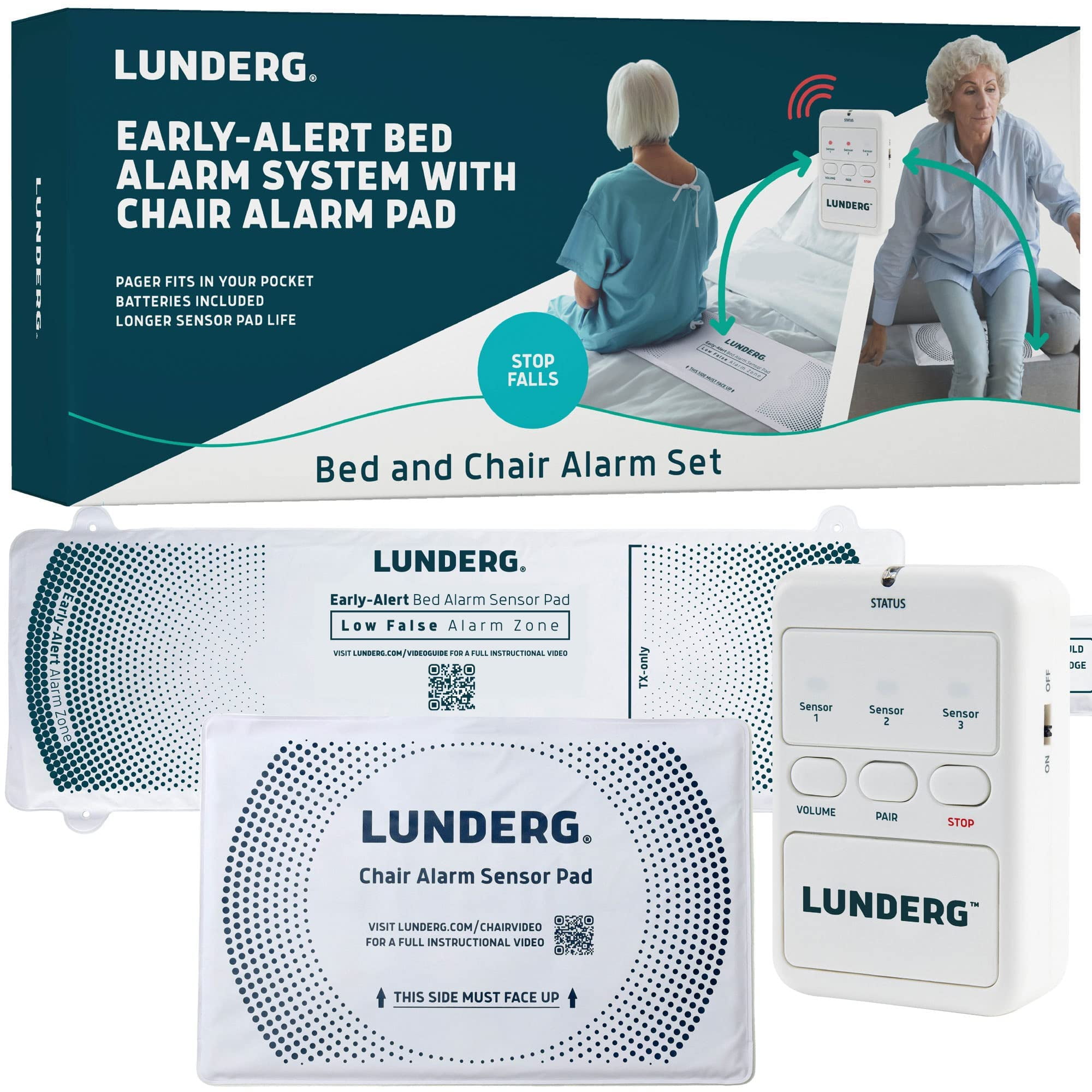 Lunderg Medical Hospital Device - Wireless Bed Alarm & Chair Lunderg Medical Hospital Device - Wireless Bed Alarm & Chair