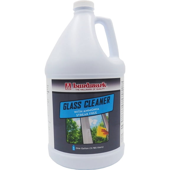 Lundmark Glass & Surface Cleaner - Liquid Glass Cleaner - 1 Gal Household & Commercial Use, Effective Formula