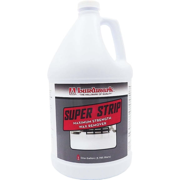 Lundmark Super Strip Wax Remover Floor Wax Stripper - Liquid Floor Cleaner - 1 Gal
