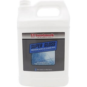 Lundmark Acrylic Floor Wax Anti-Slip - Wax Finish - 1 Gal, Black Residential Use, Standard Application