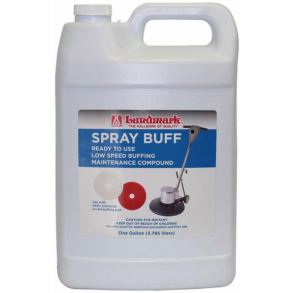 Lundmark Floor Maintenance Spray Buff Compound - Commercial Floor Cleaner - 1 Gal Household & Commercial Use, Effective Formula