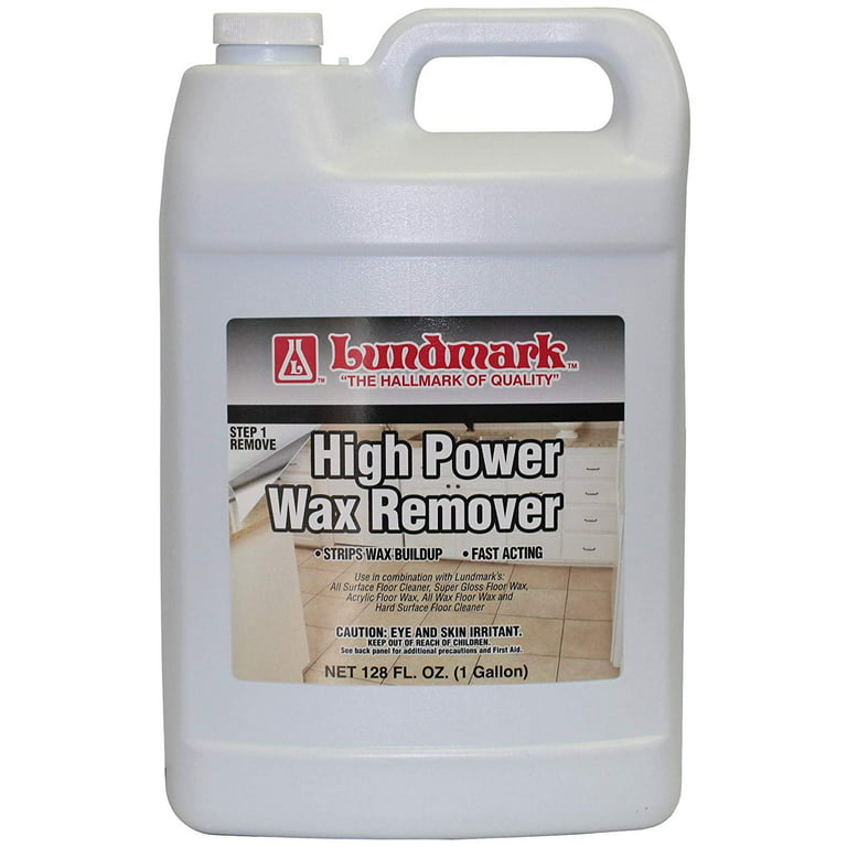 Lundmark High Power Wax Remover, Commercial Strength Floor Wax Stripper,  1-Gallon, 3204G01-2