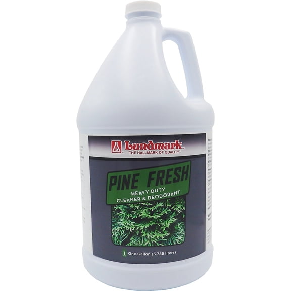 Lundmark Pine Fresh, Heavy Duty Cleaner & Deodorant, 1-Gallon, 3898G01-4 Household & Commercial Use, Effective Formula