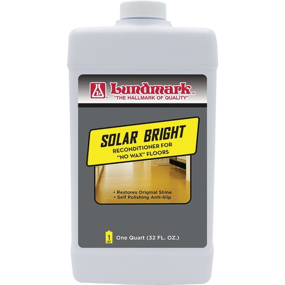 Lundmark Solar Bright Floor Wax - Shine Bright Finish - 32-Ounce Residential Use, Standard Application