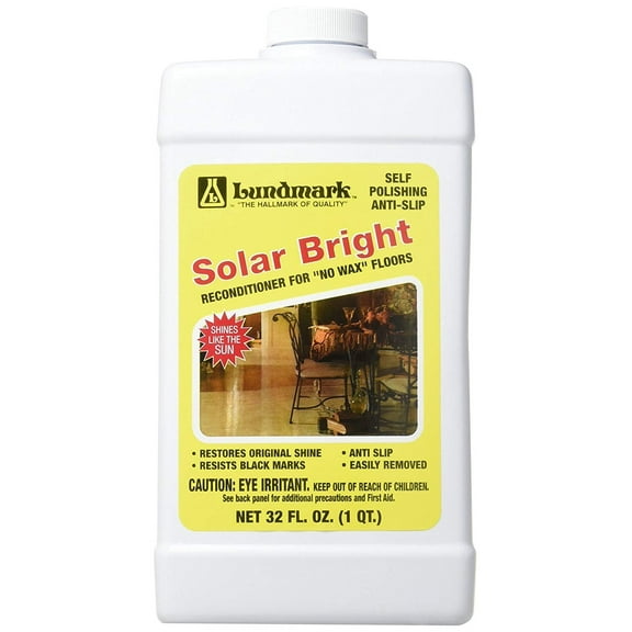 Lundmark Solar Bright Floor Wax - Shine Bright Finish - 32-Ounce