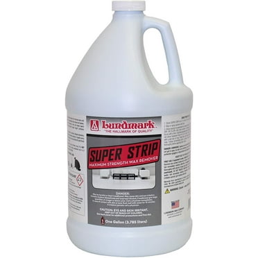 Lundmark Super Strip, Heavy-Duty Floor Stripper Concentrate Wax Remover, 1-Gallon, 3266G01-4