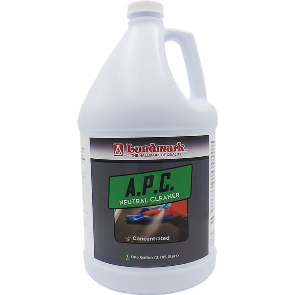 Lundmark APC All Purpose Cleaner Concentrated Neutral - 1 Gallon Household & Commercial Use, Effective Formula