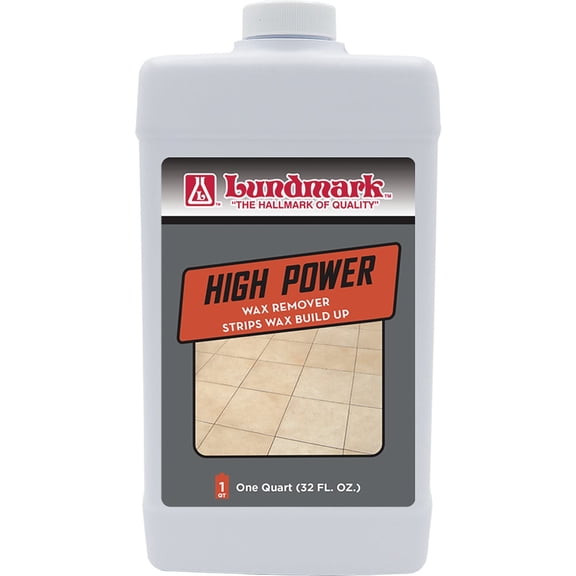 Lundmark Wax Remover Concentrate - Liquid - 1 Quart Residential Use, Standard Application