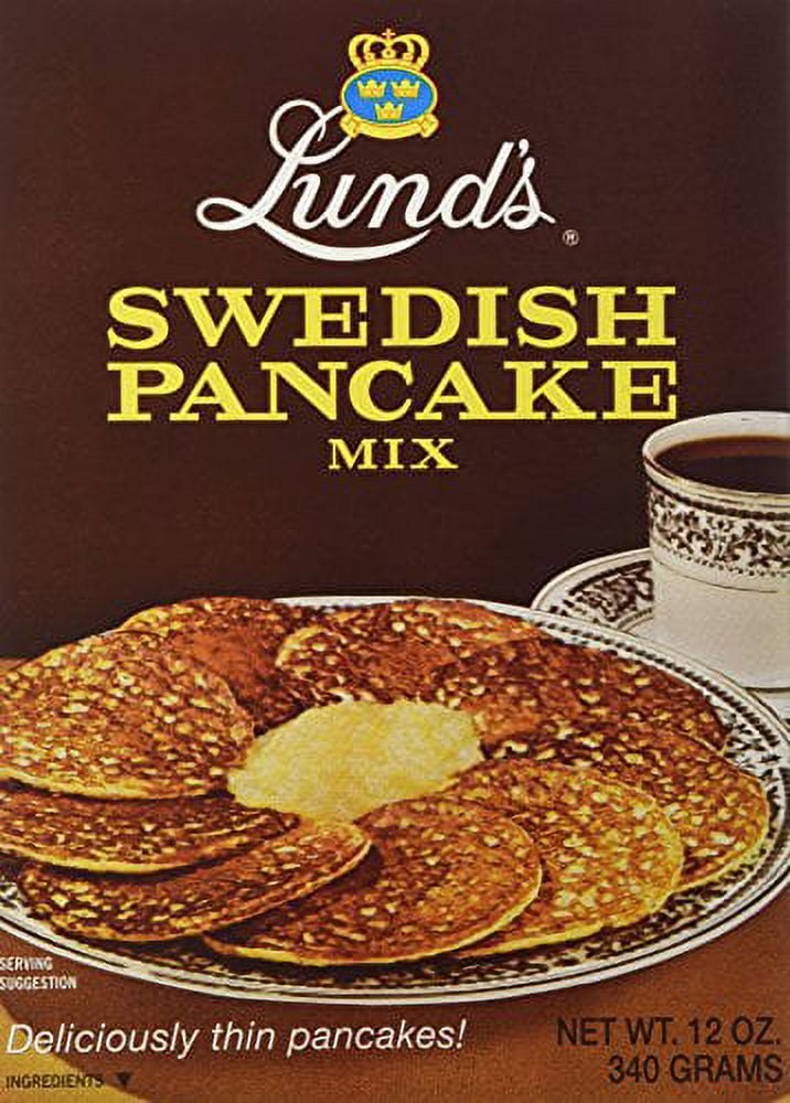 Lunds Swedish Pancake Mix, 12 OZ (Pack of 12)