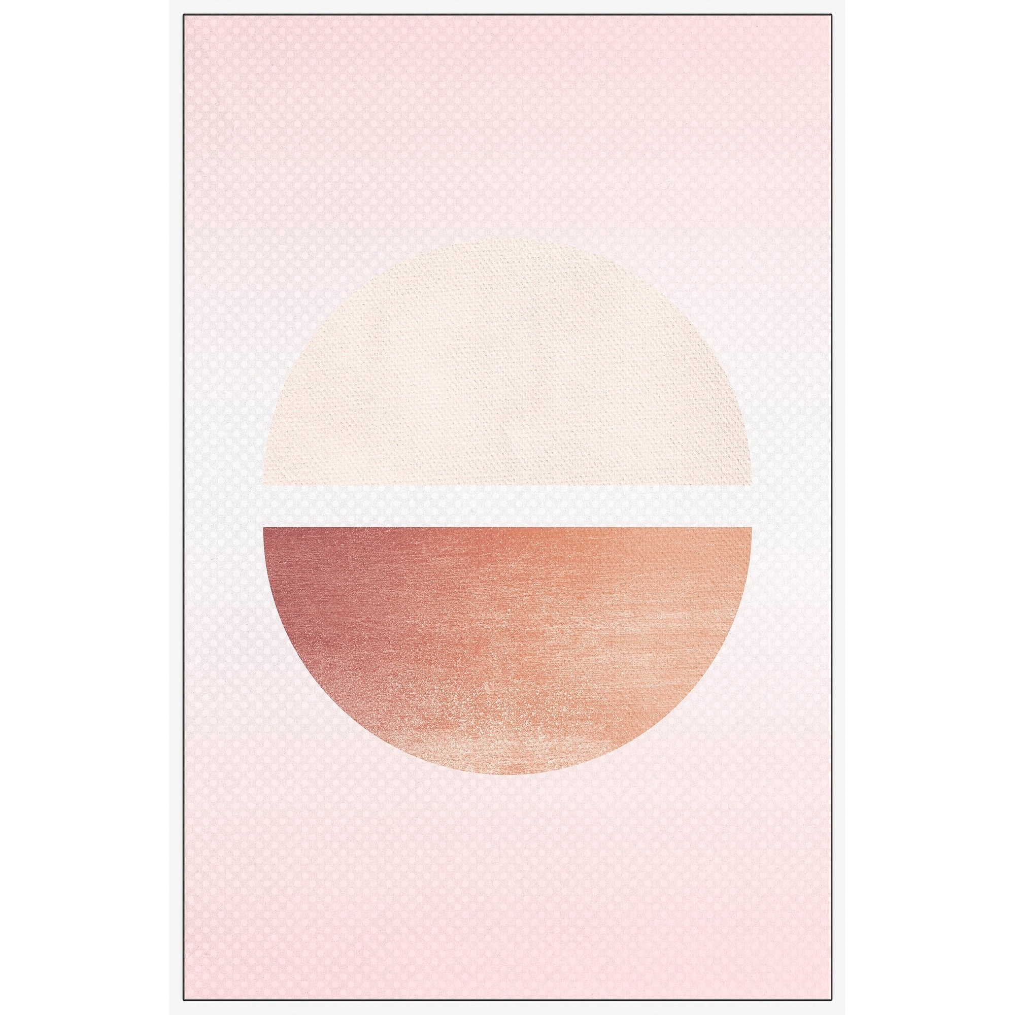 Lune Decroissante Floater Framed Painting Print on Canvas