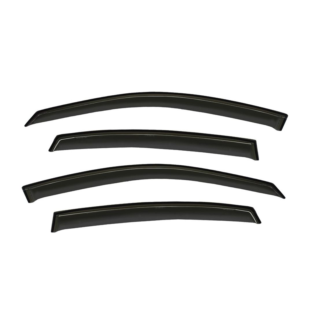 Outside Mount Window Visor 4 Pcs Dark Smoke for 2000-2005 Chevrolet Impala