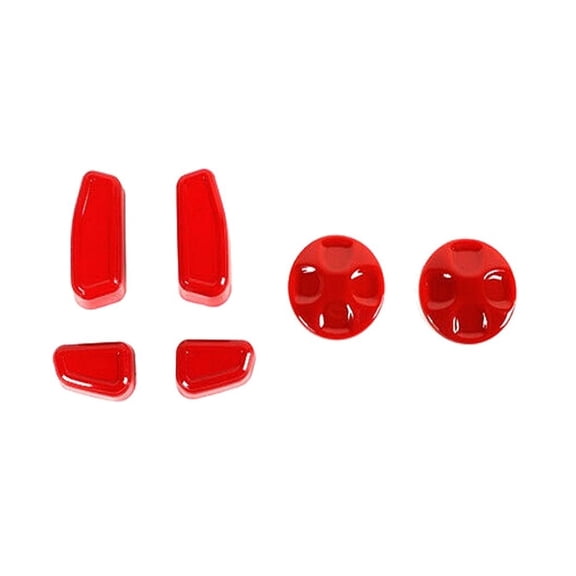 LuneZhenth Adjust Button Bezel 15+ 11+ 18+ Accessories Interior 6pcs Electric Seat Adjustment Switch Cover Trim for Dodge for Charger 2015-2020 for Durango 2011-2020,for Ram 1500 2018-2020 Red
