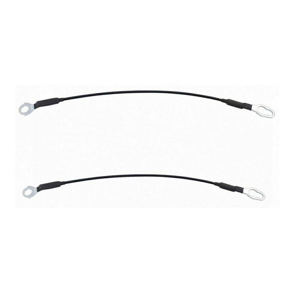 LuneZhenth Rear Tailgate Cables Straps Set of 2 for F150 97-02 for F250 97-99 Truck Metal When Applicable,License Plate Brackets Do Not Come with Mounting Hardware Unless Otherwise Stated Black