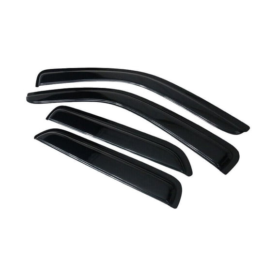 LuneZhenth Window Visors Rain Sun Guard Vent 4pc Acrylic Front Rear Left Right for Ford for Escape 2001-2007,for Mazda for Tribute 2008-2011 Smoke/Tinted Slim Style 4CAR-WD-FES01