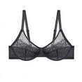 thumbnail image 1 of Lunera Lace Bra For Women Lunera Bra No Underwire Thin Mesh Gathered Bras Full Coverage Push Up Sagging, 1 of 2