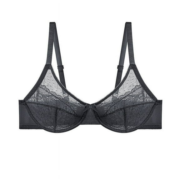 Lunera Lace Bra For Women Lunera Bra No Underwire Thin Mesh Gathered Bras Full Coverage Push Up Sagging