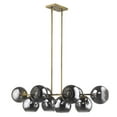thumbnail image 1 of Lunette 10-Light Aged Brass Island Pendant, 1 of 8
