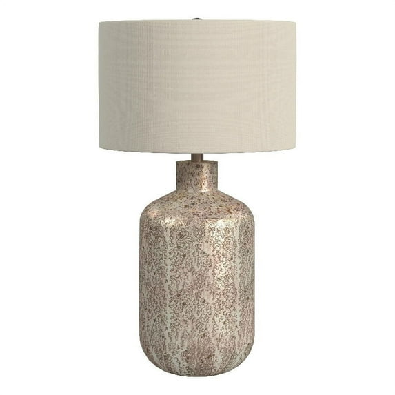 Lunette Silver Metal Table Lamp