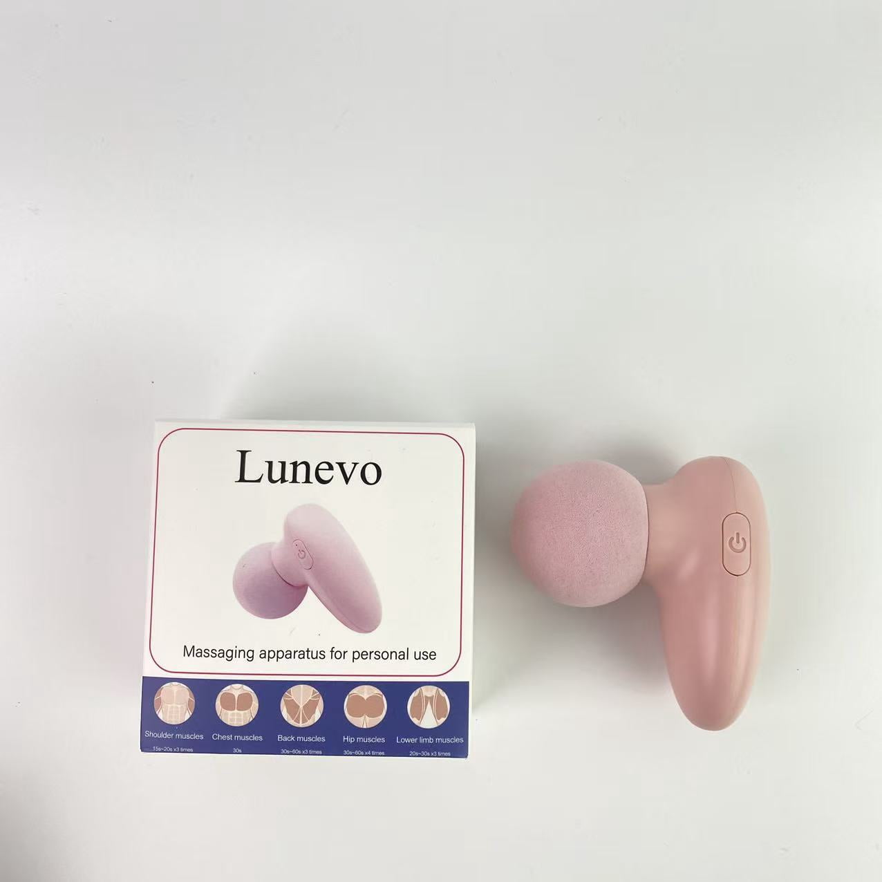 Lunevo Massaging apparatus for personal use,Mini Massage Gun-Pink，Muscle Deep Tissue Massager Gun, Handheld Percussion Massager