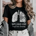 thumbnail image 1 of Lung Cancer Awareness Shirt, White Ribbon Lung Cancer Shirt, Lung Cancer Support Shirt, Cancer Survivor Shirt Sweatshirt All Size S-5XL, 1 of 5