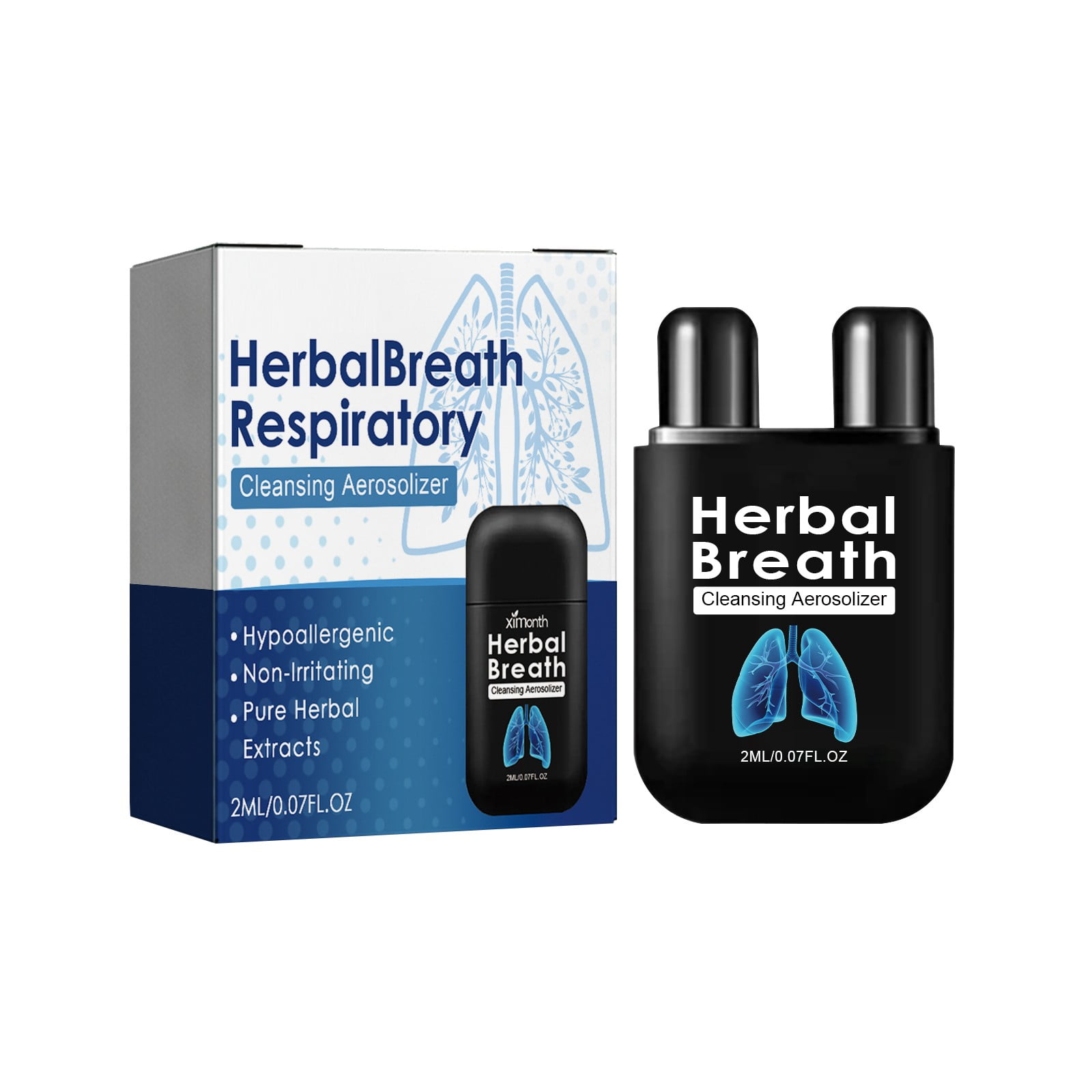 Lung Cleanse Nasal Inhaler Natural Oils Blend For Respiratory Health