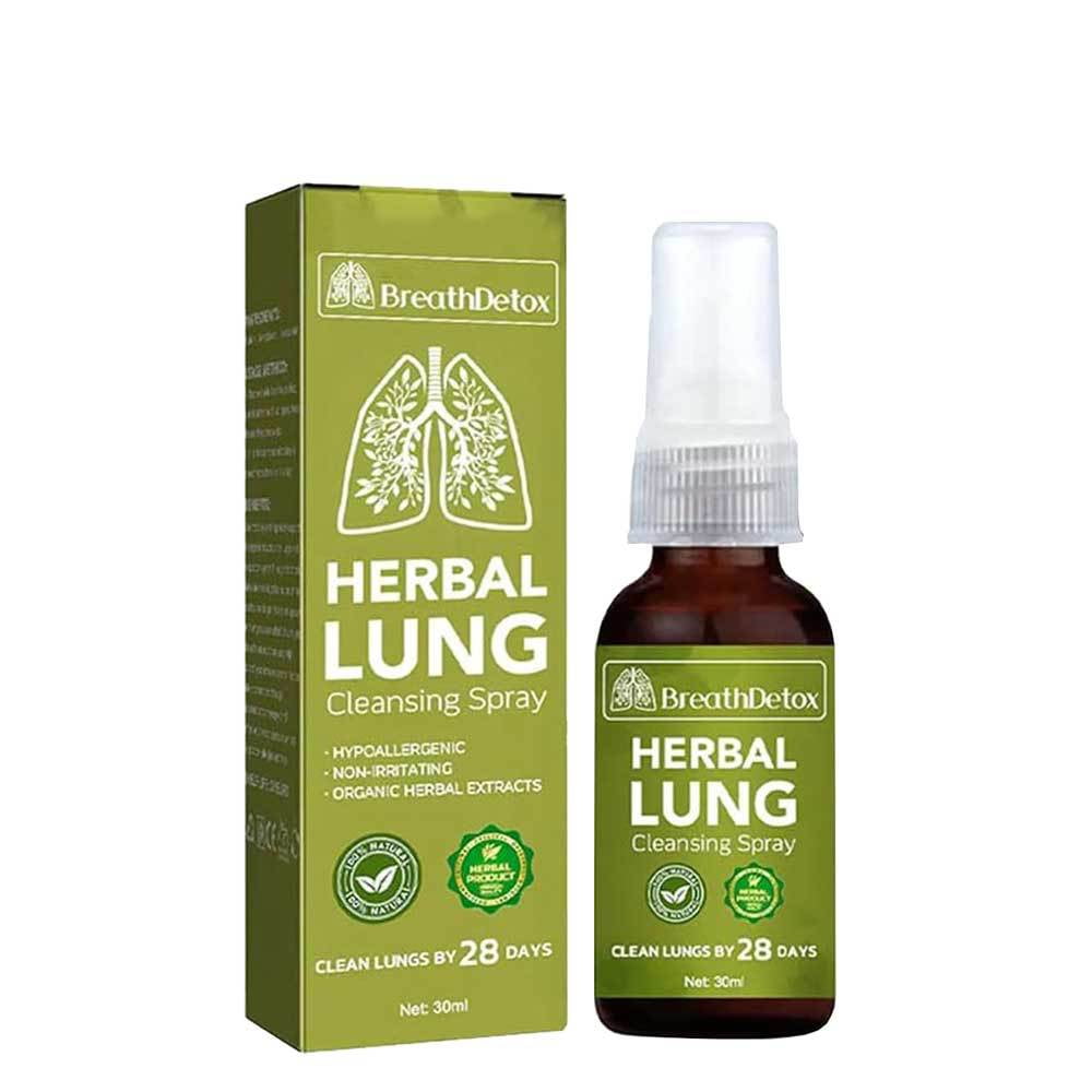 Lung Detox Herbal Cleanser Spray for Smokers Clear Nasal Congestion