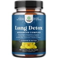 thumbnail image 1 of Lung Detox Mullein Leaf Capsules - Purifying Mullein Lung Cleanse Complex with NAC Quercetin & Cordyceps Extracts - Respiratory Supplement for Sinus Immunity & Breathing Support, 1 of 9