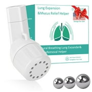 Lung Exerciser, Acapella Flutter Valve Device, Mucus Clearance and Lung Expansion Device, Breathing Trainer for Lung Recovery | Natural Expiratory Exerciser