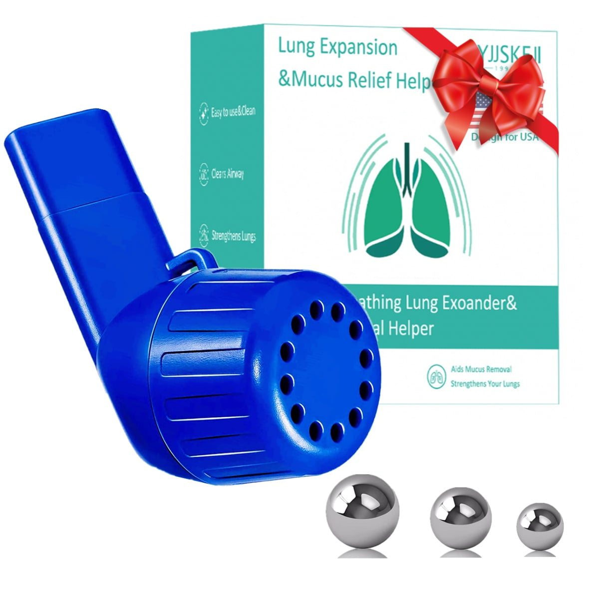 Lung Exerciser, Acapella Flutter Valve Device, Mucus Clearance and Lung