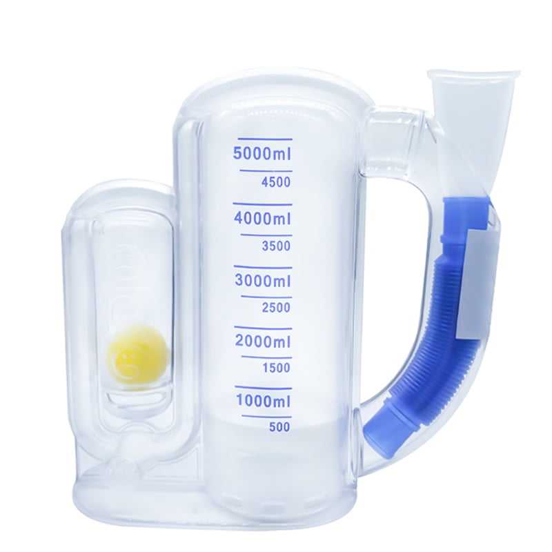 Lung Exerciser Device, Breathing Trainer Inhale Volume Measurement
