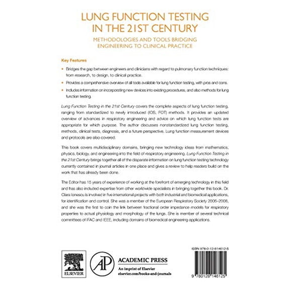 Pre-Owned Lung Function Testing in the 21st Century: Methodologies and Tools Bridging Engineering to Clinical Practice [Paperback] Ionescu, Clara